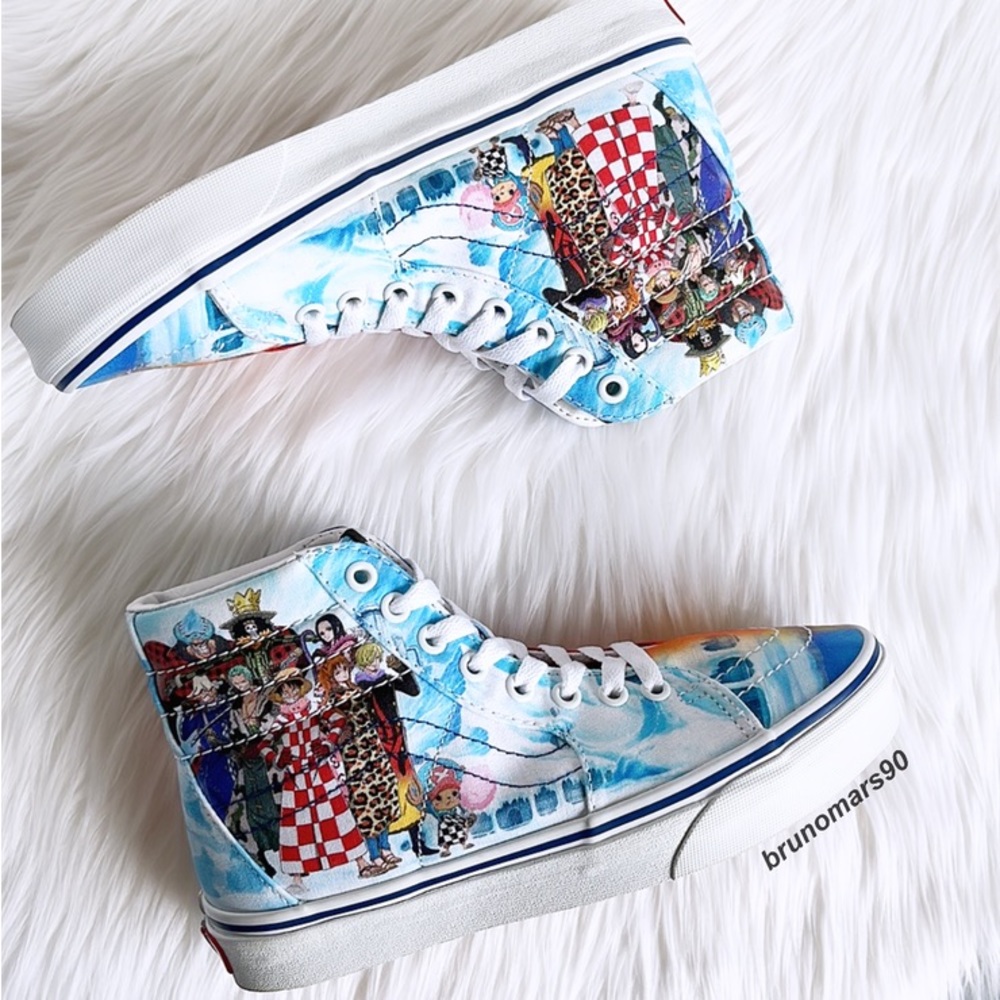 •HP• Vans x One Piece Sk8-Hi Punk Hazard Skate Sneakers - Picture 6 of 16